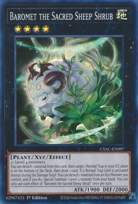 Baromet the Sacred Sheep Shrub - Super Rare - 1st Edition - CYAC-EN097