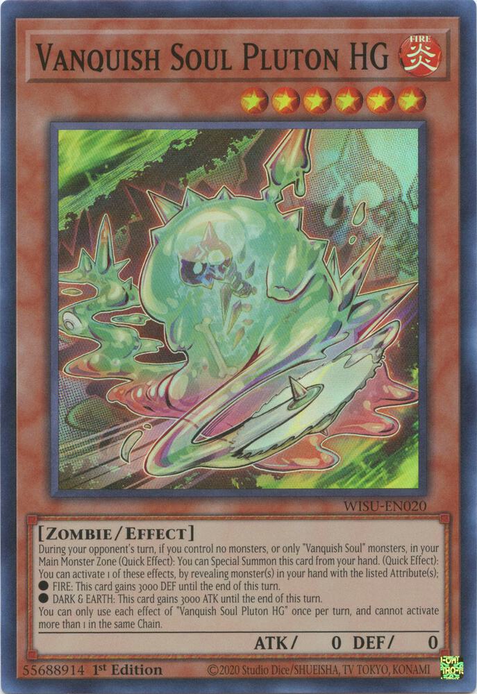 Vanquish Soul Pluton HG- Super Rare - 1st Edition - WISU-EN020