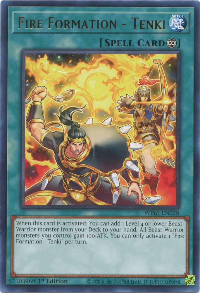 Fire Formation-Tenki - Super Rare - 1st Edition - WISU-EN028