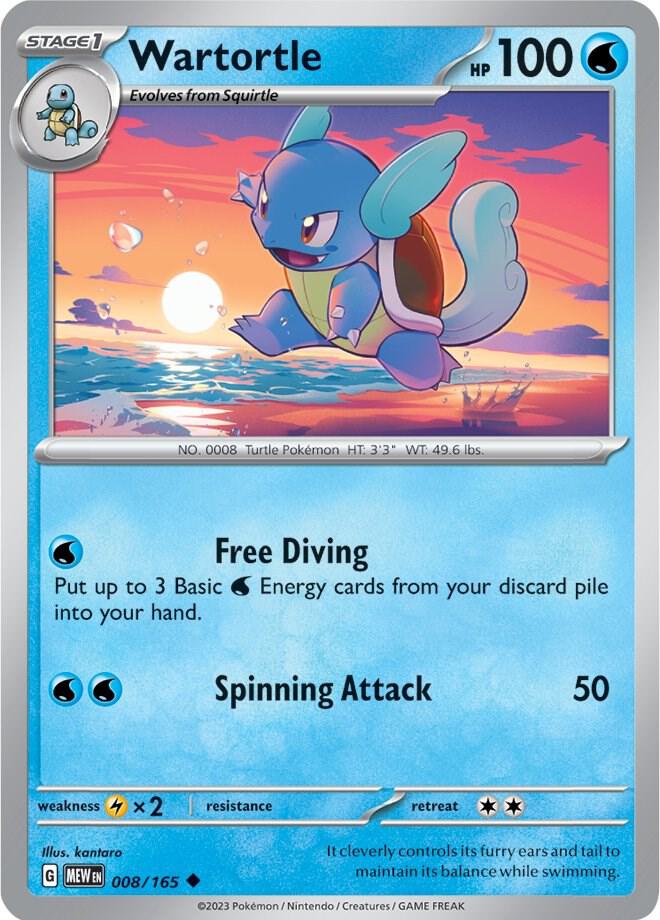 Wartortle - Reverse Holofoil - 008/165