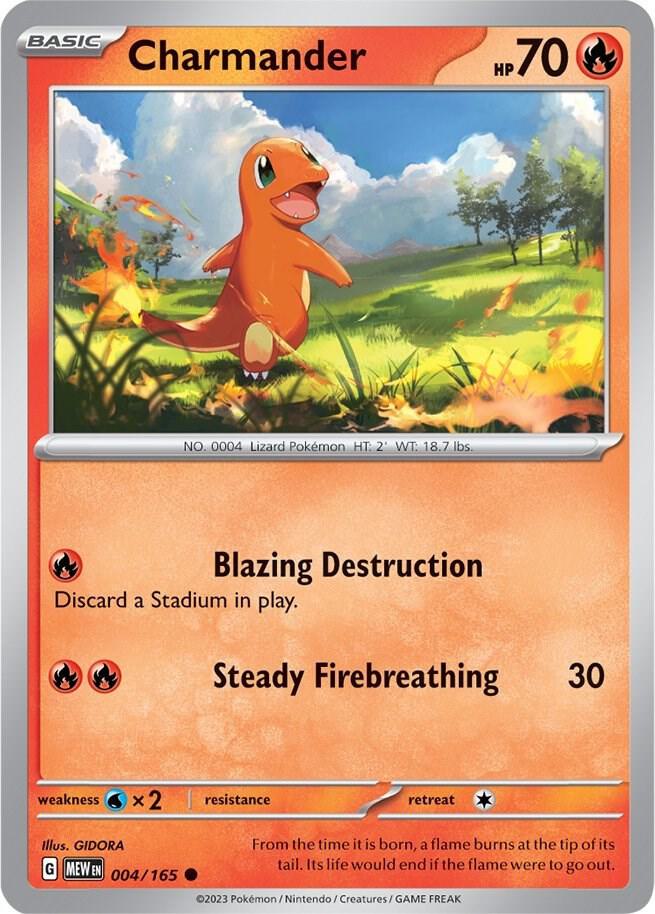 Charmander (Cosmo Foil) - Holofoil - Common - 004/165