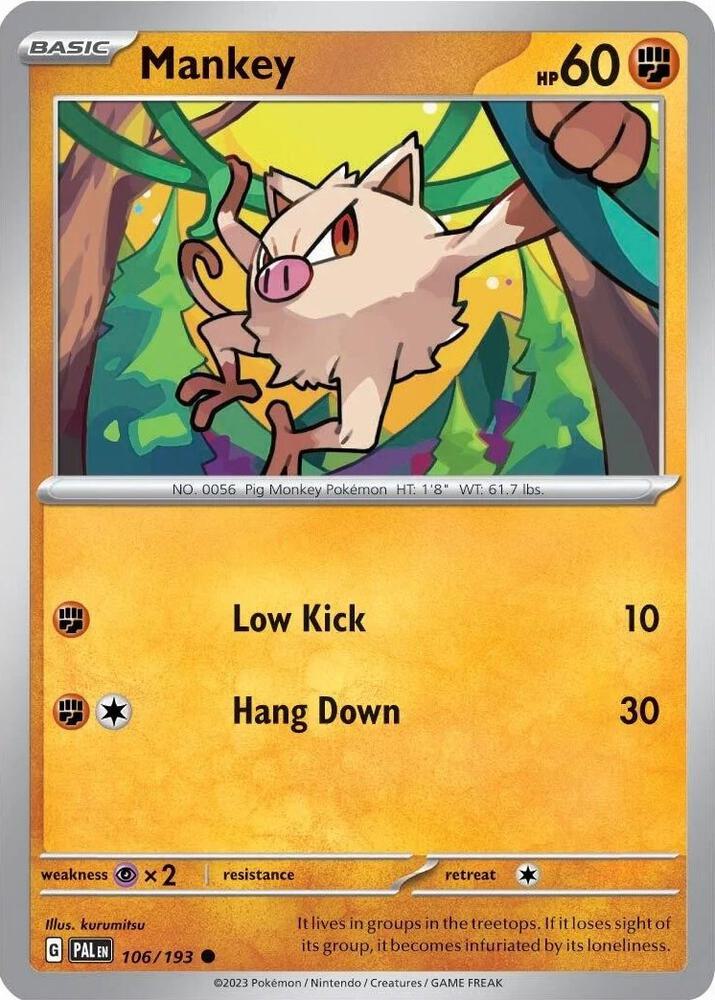 Mankey (Cosmos Holo) - Common - 106/193