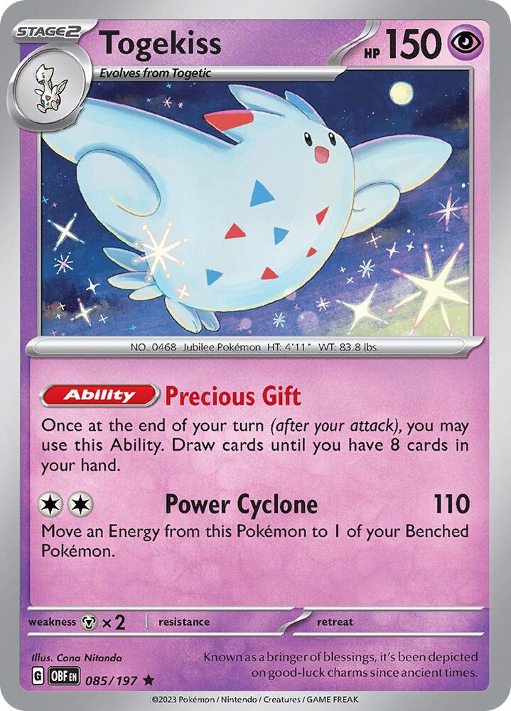 Togekiss - Holofoil - Rare - 085/197