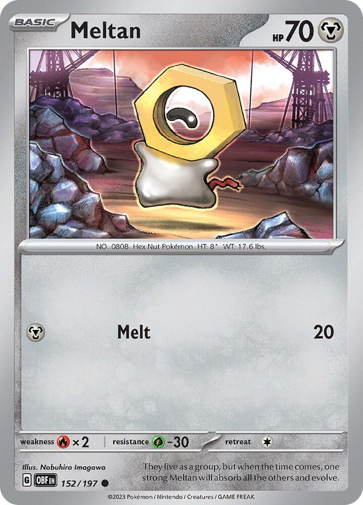 Meltan - Reverse Holo - Common - 152/197