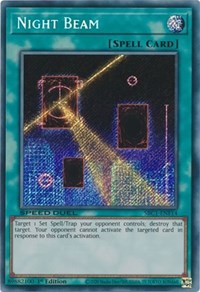 Night Beam (Secret Rare) - 1st Edition - SBC1-ENF14