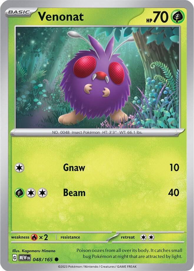 Venonat - Reverse Holofoil - 048/165