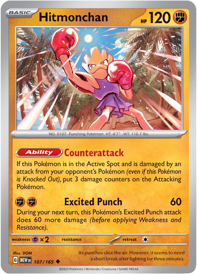 Hitmonchan - Reverse Holofoil - 107/165