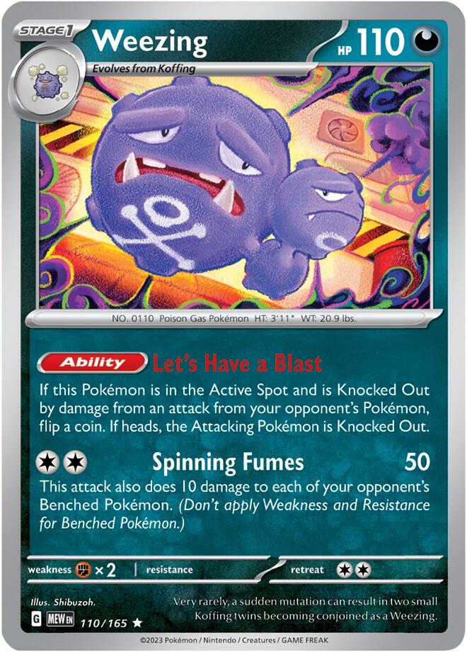 Weezing - Holofoil - Rare - 110/165