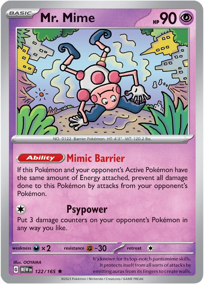 Mr. Mime - Holofoil - Rare - 122/165