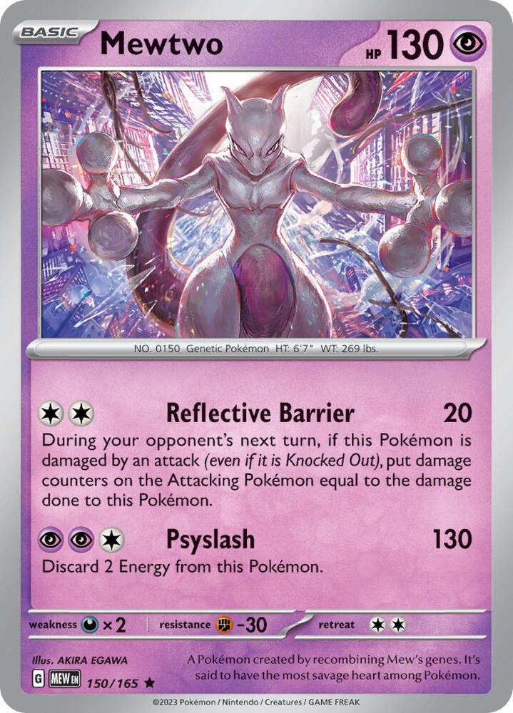Mewtwo - Reverse Holofoil - 150/165