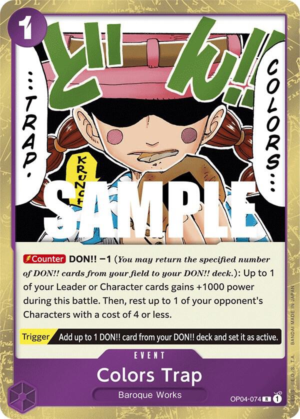 Colors Trap - Rare - Foil - OP04-074