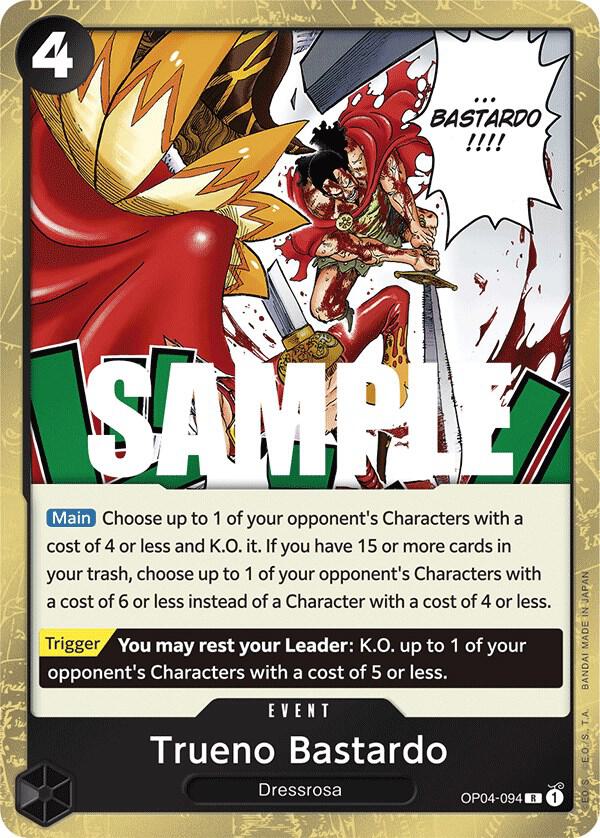 Trueno Bastardo - Rare - Foil - OP04-094