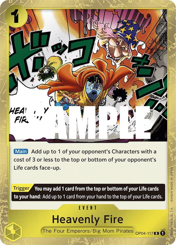 Heavenly Fire - Rare - Foil - OP04-117