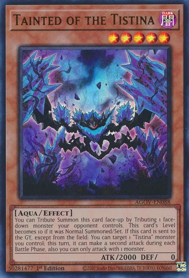 Tainted of the Tistina - Ultra Rare - 1st Edition - AGOV-EN088