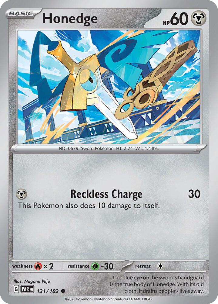 Honedge - Reverse Holo - Common - 131/182
