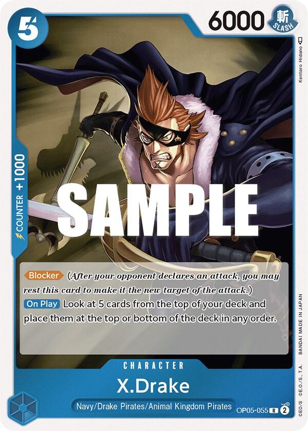 X.Drake - Rare- Foil - OP05-055