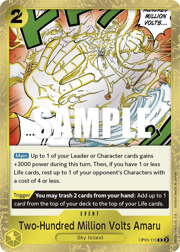 Two-Hundred Million Volts Amaru - Rare - Foil - OP05-115