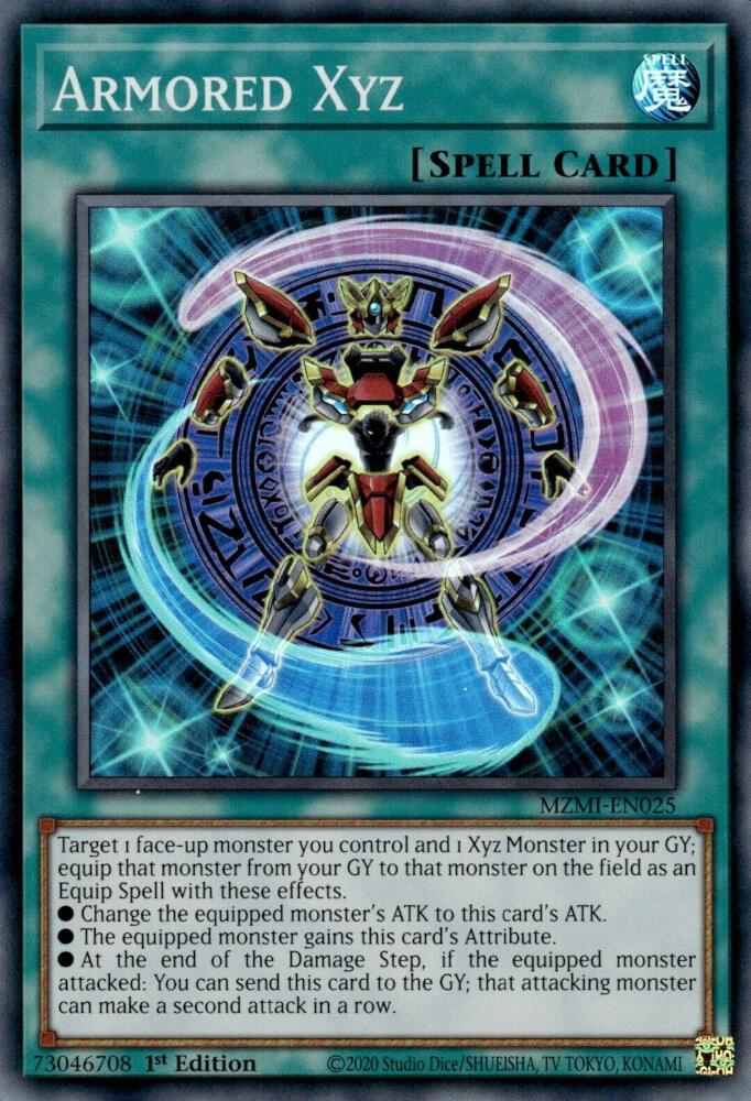 Armored Xyz - Super Rare - 1st Edition - MZMI-EN025
