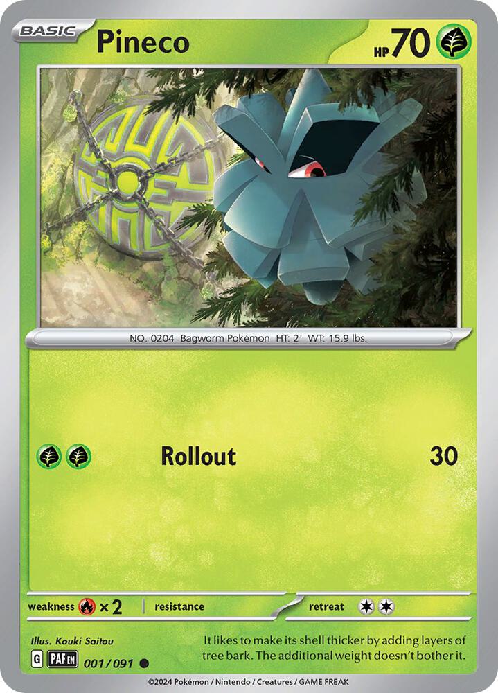 Pineco - Reverse Foil - Rare - 001/091