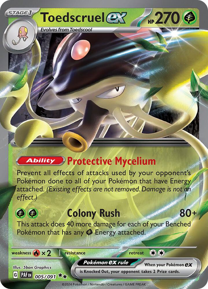 Toedscruel ex - 005/091 - Holofoil