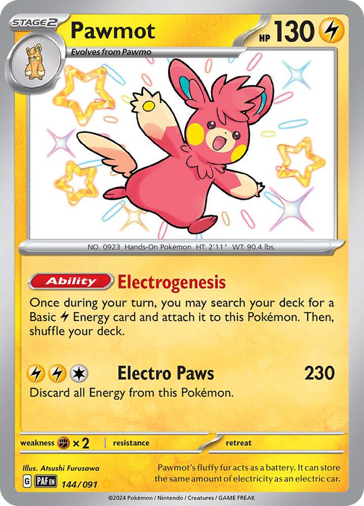 Pawmot - Shiny Rare - 144/091