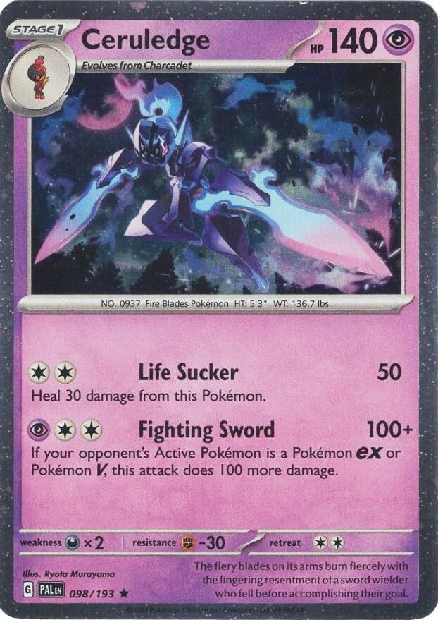 Ceruledge (Cosmo Foil) - Rare - Foil - 098/193