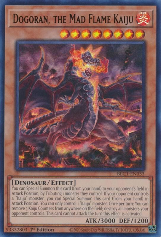 Dogoran, the Mad Flame Kaiju (UR) - BLC1-EN033