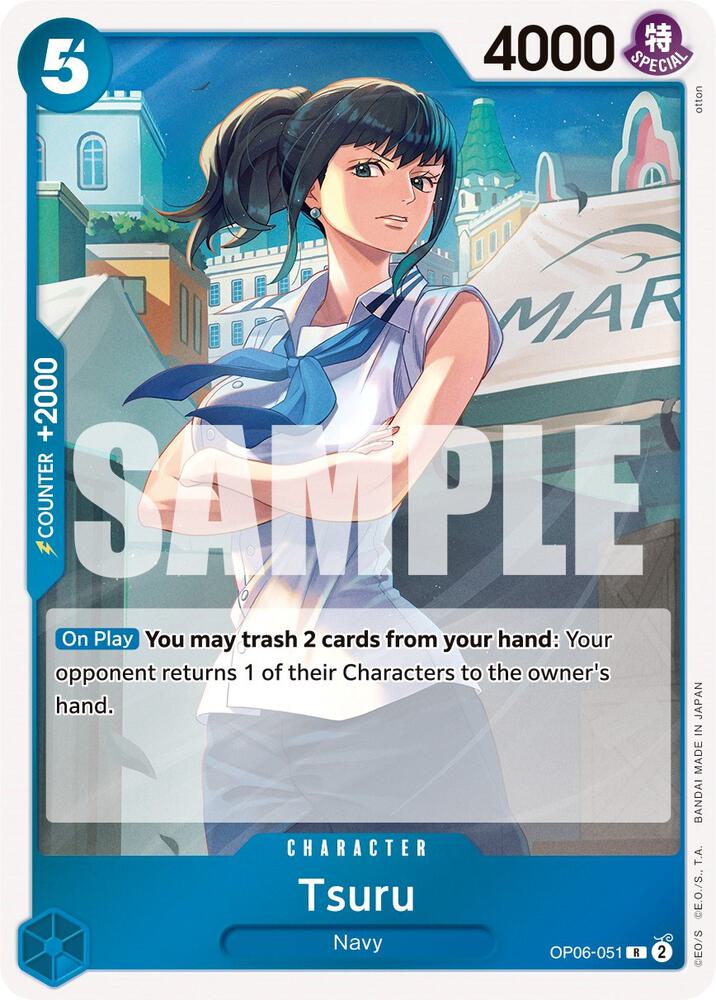 Tsuru - Rare - Foil - OP06-051