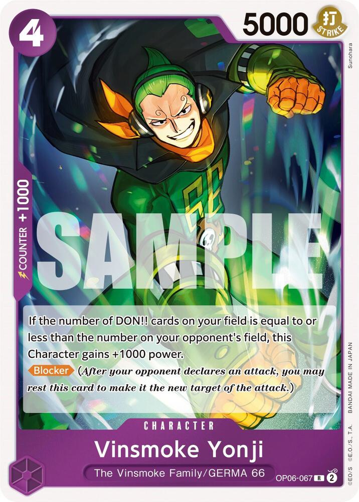Vinsmoke Yonji - Rare - Foil - OP06-067