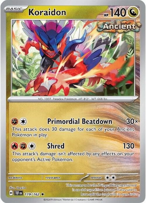 Koraidon - Reverse Foil - Rare - 119/162