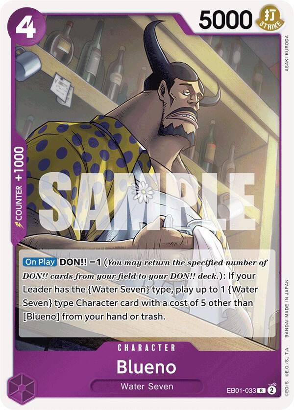 Blueno - Rare - Foil - OP01-033