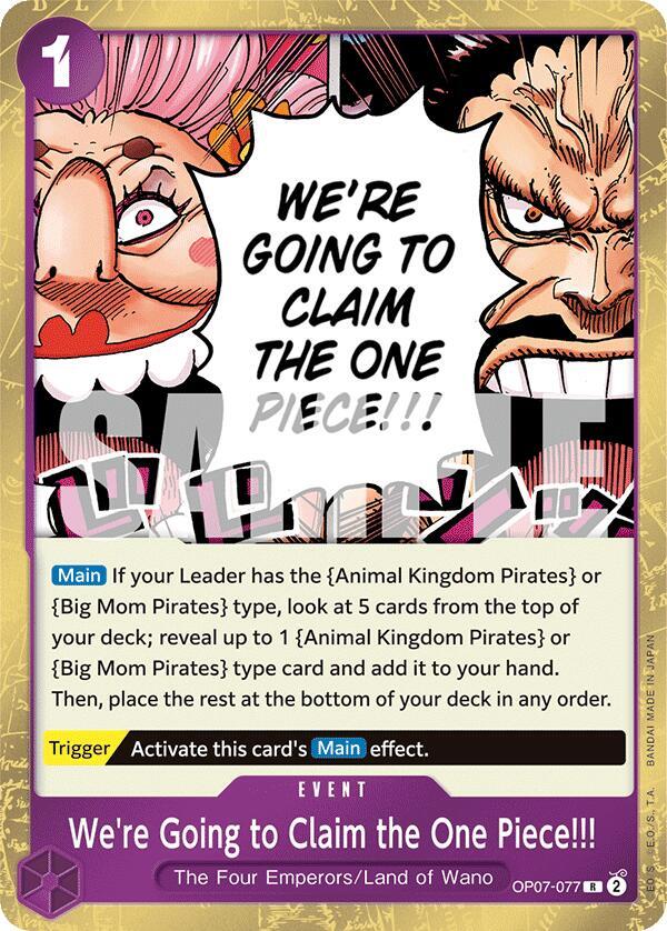 We're Going to Claim the One Piece!!! - Rare - Foil - OP07