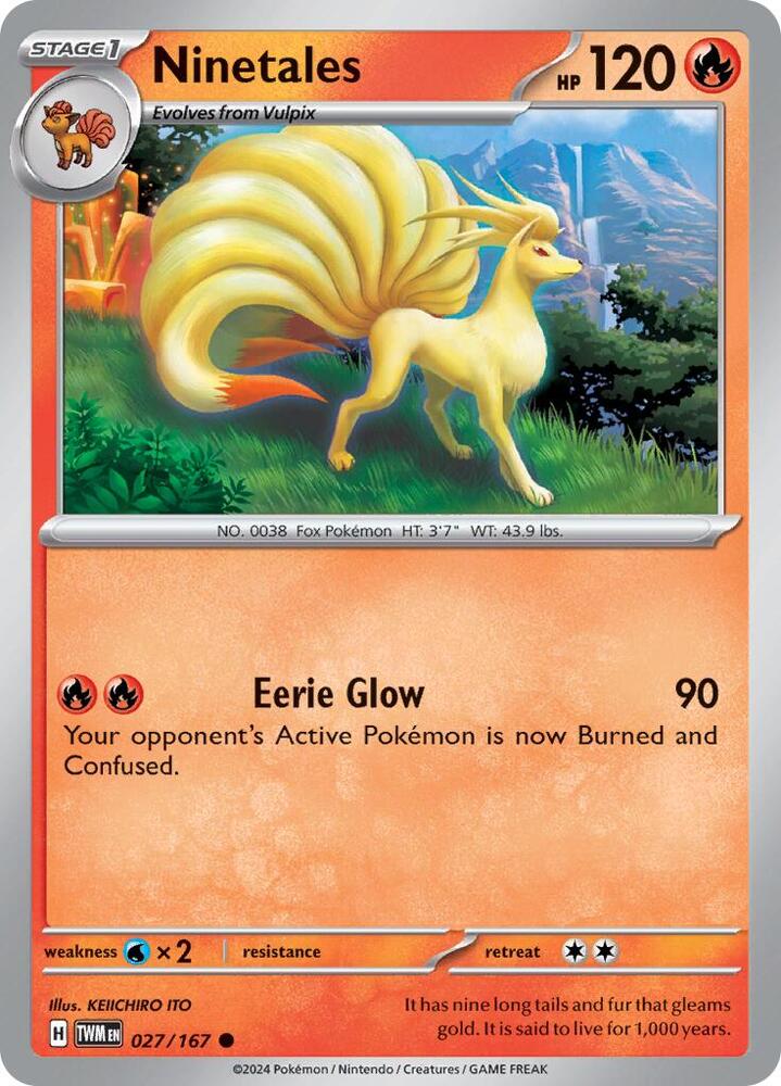 Ninetales - Common - Reverse Foil - TWIM EN - 027/167