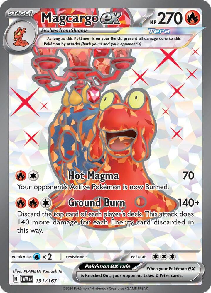 Magcargo ex - Ultra Rare - 191/167