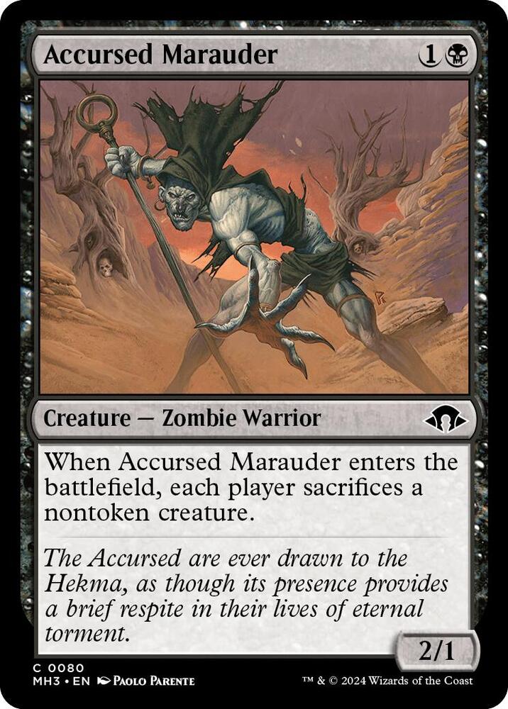 Accursed Marauder (Foil) - Common - MH3 - 0080