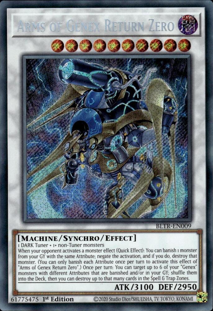 Arms of Genex Return Zero - Secret Rare - 1st Edition - BLTR-EN009