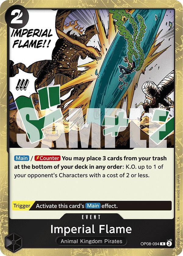 Imperial Flame - Rare - Foil - OP08-094
