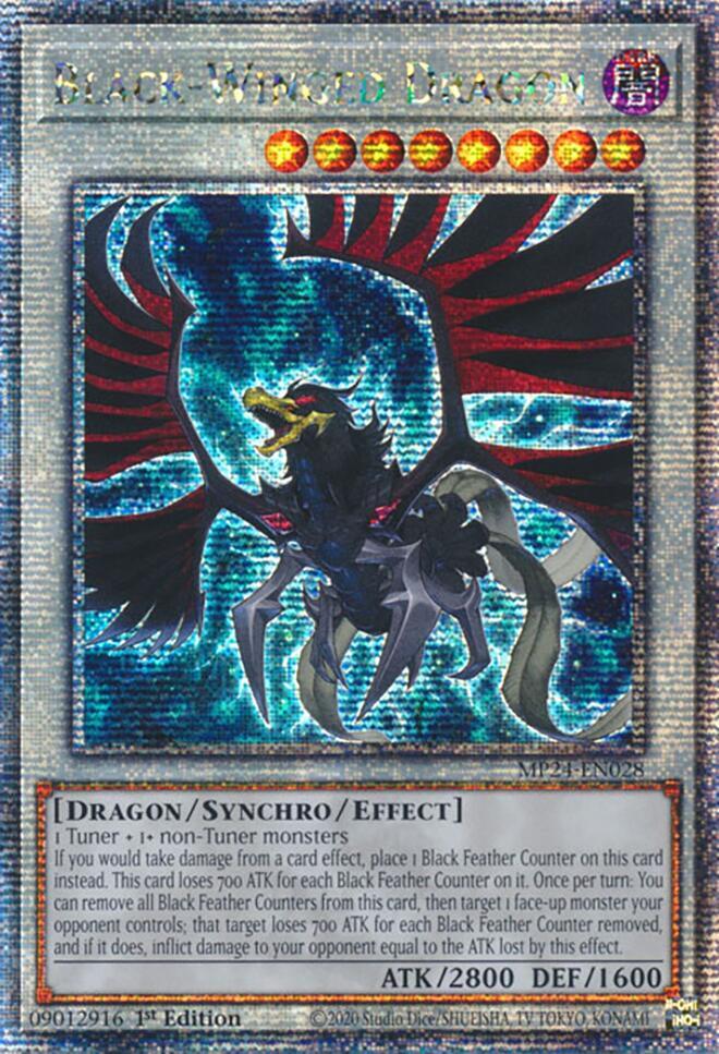 Black-Winged Dragon - Quarter Century Secret Rare - 1st Edition - MP24-EN028