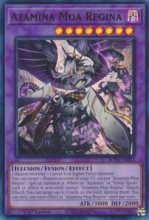Azamina Moa Regina - Ultra Rare - 1st Edition - ROTA-EN033