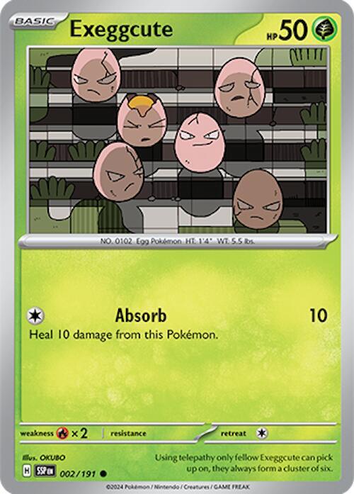 Exeggcute - Reverse Foil - Common - 002/191