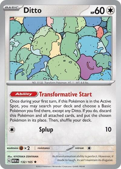 Ditto - Reverse Holofoil - 132/165
