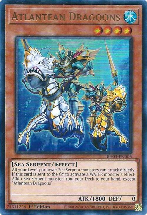 Atlantean Dragoons - Ultra Rare - 1st Edition - RA03-EN006