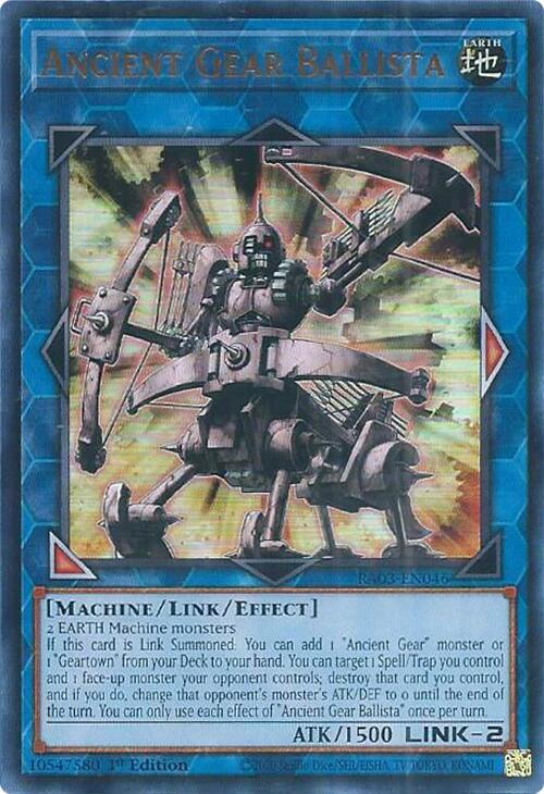Ancient Gear Ballista - Ultra Rare - 1st Edition - RA03-EN046