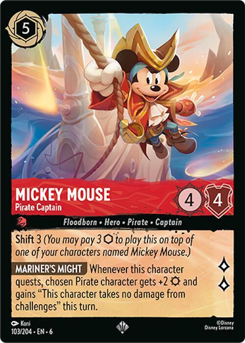 Mickey Mouse - Pirate Captain - Coldfoil - 103/204