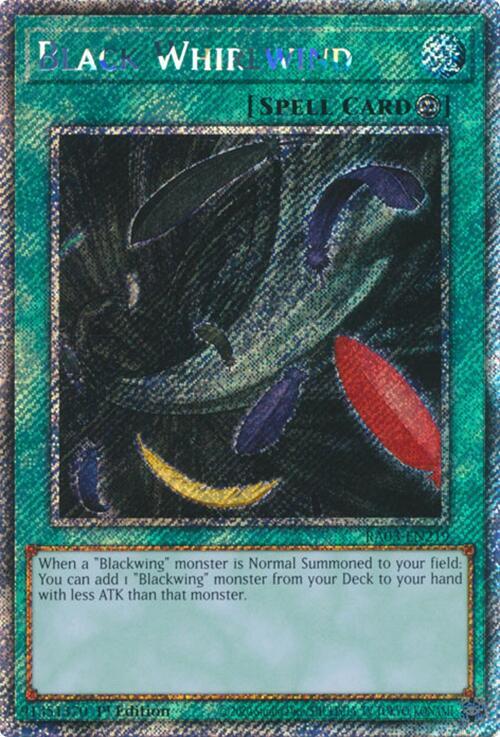 Black Whirlwind - Platinum Secret Rare - 1st Edition - RA03-EN219
