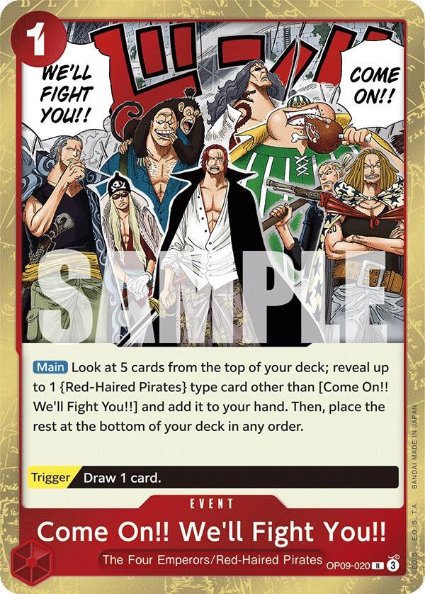 Come On!! We'll Fight You!! - Rare - Foil - OP09-020