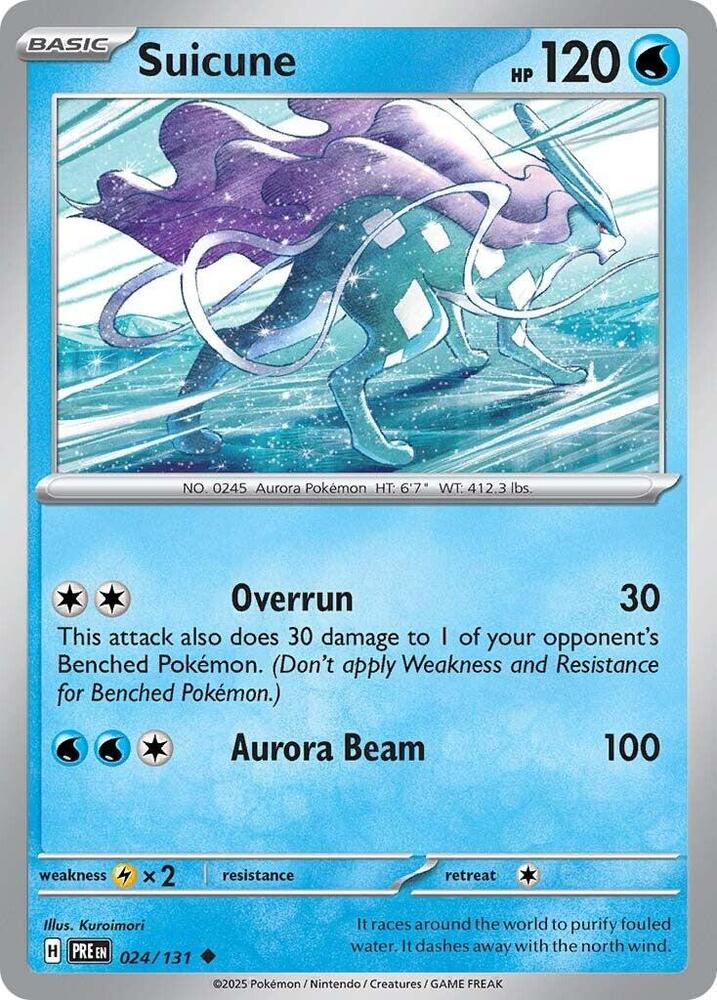 Suicune - Rare - Reverse Foil - PRE EN - 024/131