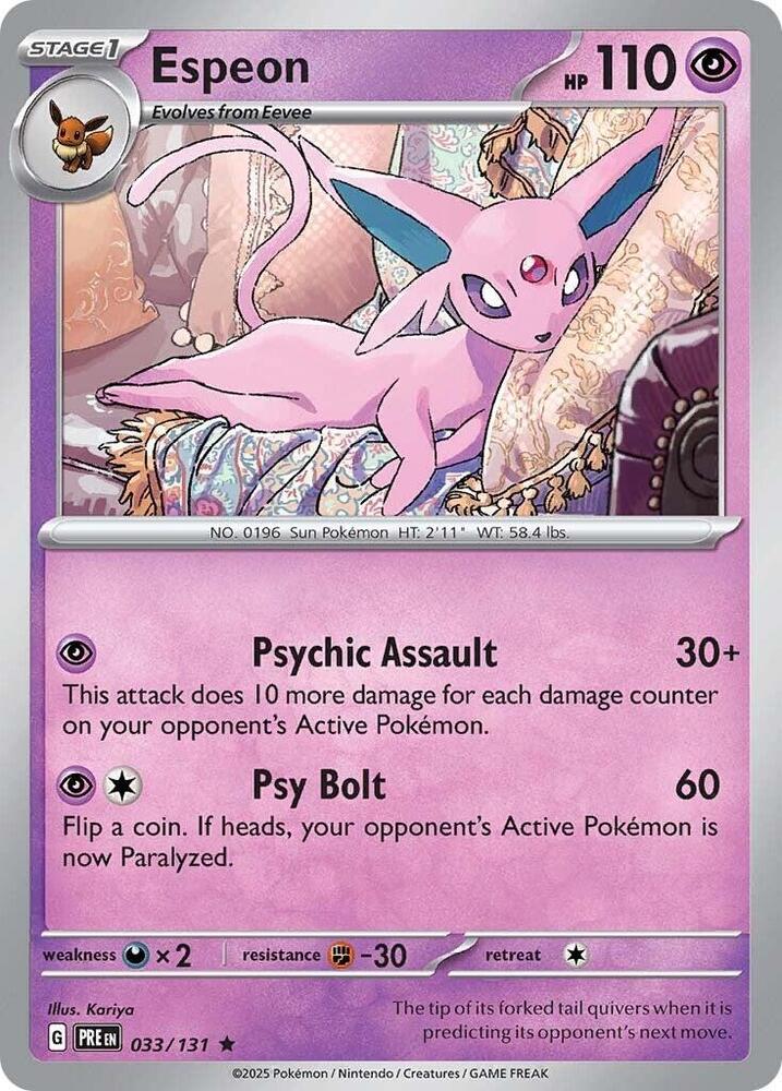 Espeon - Reverse Holofoil - 033/131