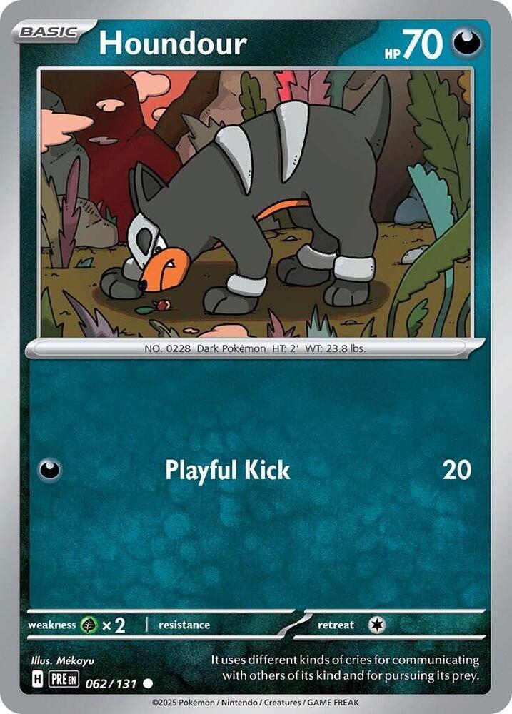 Houndour - Common - Reverse Foil - PRE EN - 062/131
