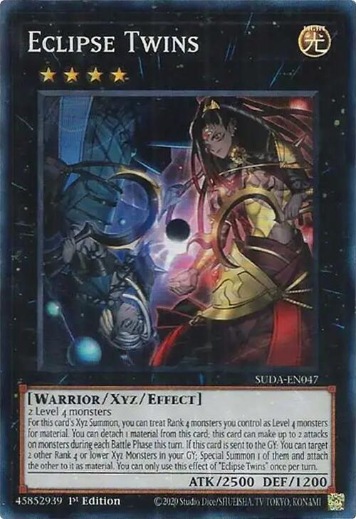 Eclipse Twins - Super Rare - 1st Edition - SUDA-EN047
